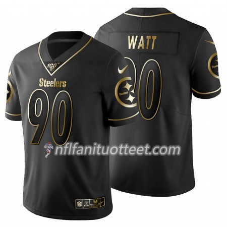 Miesten Pittsburgh Steelers NFL Pelipaita T.J. Watt 90 Nike Musta Golden Edition 100th